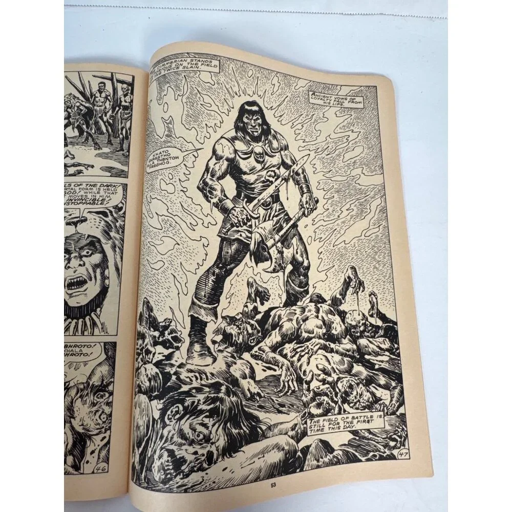 Savage Sword of Conan Marvel‎ Magazine Lot Conan Saga B&W Vintage